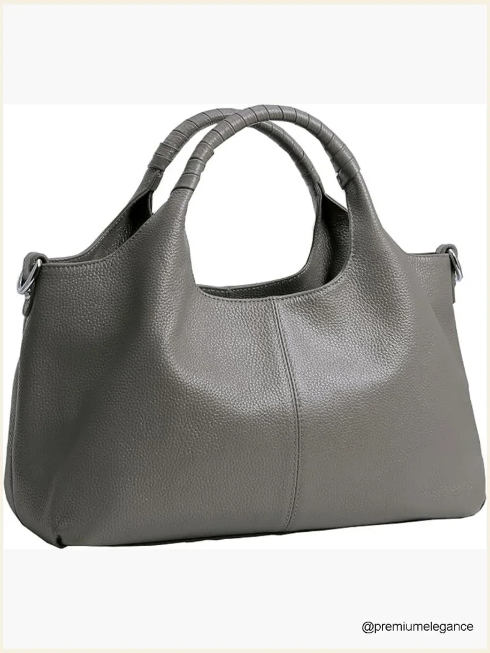 Genuine Leather Satchel Crossbody Handbag Medium Tote Shoulder Purse